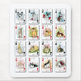 THE FACE CARDS MOUSE PAD