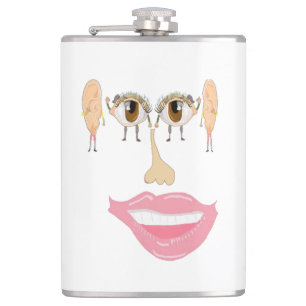 The Face Hip Flask