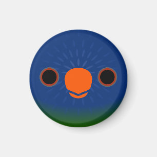 The face of a Blue-fronted lorikeet Magnet