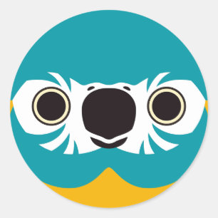 The face of a Blue-throated macaw Classic Round Sticker