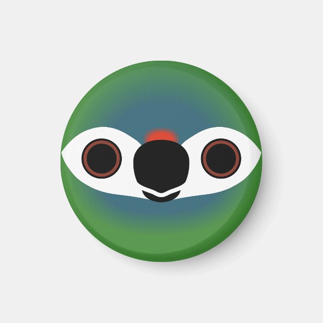 The face of a Blue-winged macaw Magnet (Front)