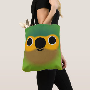 The face of a Brown-throated parakeet Tote Bag