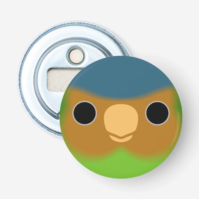 The face of a Buff-faced pygmy parrot Bottle Opener (Front)