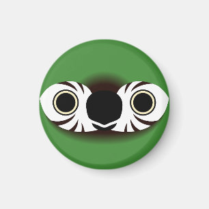 The face of a Chestnut-fronted macaw Magnet