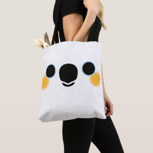 The face of a Citron-crested cockatoo Tote Bag