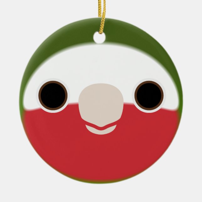 The face of a Cuban amazon Ceramic Ornament (Front)