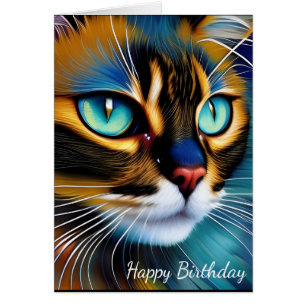 The Face of a cute Lynx point Siamese Birthday