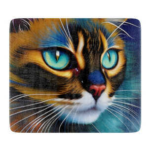 The Face of a cute Lynx point Siamese Cutting Board