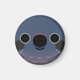 The face of a Dusky parrot Magnet