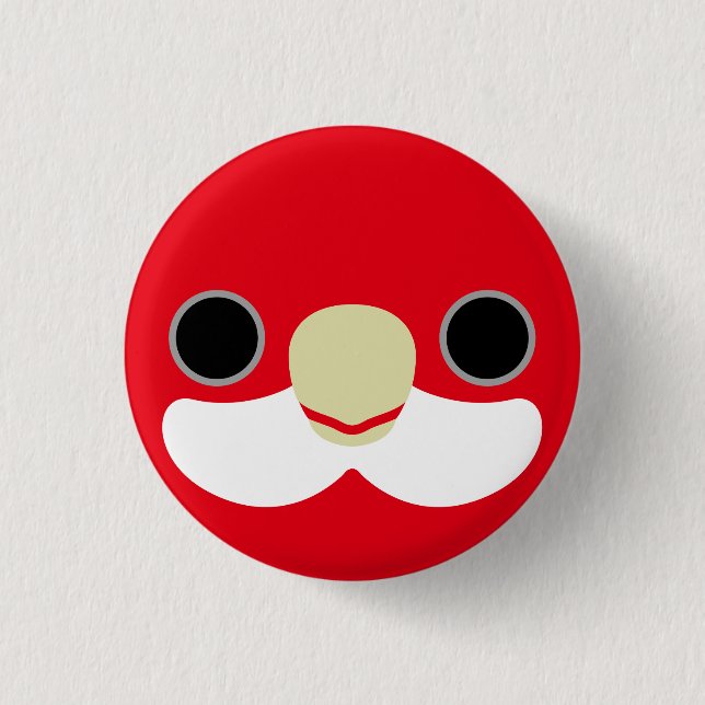 The face of a Eastern rosella 3 Cm Round Badge (Front)