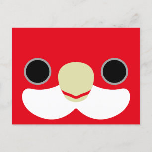 The face of a Eastern rosella Holiday Postcard