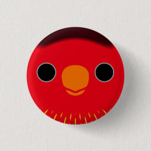 The face of a Fairy Lorikeet 3 Cm Round Badge