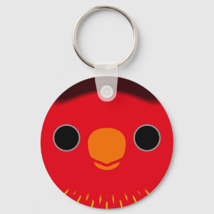 The face of a Fairy Lorikeet Key Ring