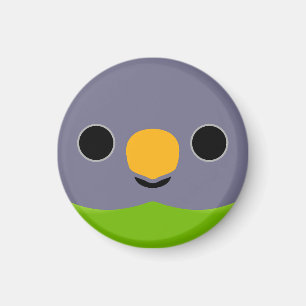 The face of a female Plum-headed parakeet Magnet