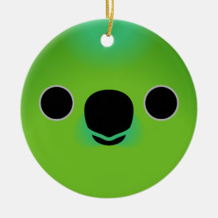 The face of a Finsch's pygmy parrot Ceramic Ornament