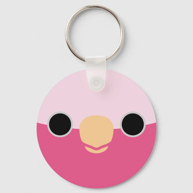 The face of a Galah Key Ring (Front)