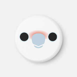 The face of a Goffin's cockatoo Magnet