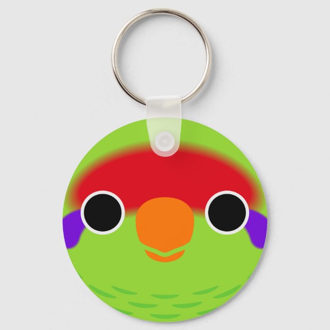 The face of a Iris Lorikeet Key Ring (Front)