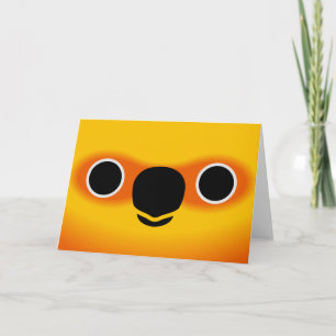 The face of a Jenday Conure Card