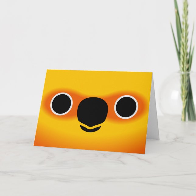 The face of a Jenday Conure Card (Front)