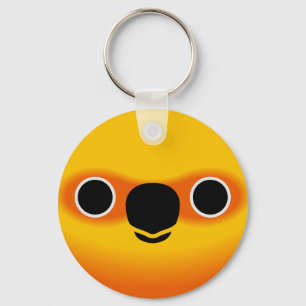 The face of a Jenday Conure Key Ring