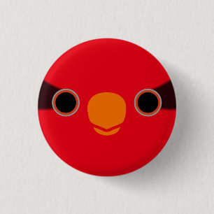 The face of a Josephine's lorikeet 3 Cm Round Badge