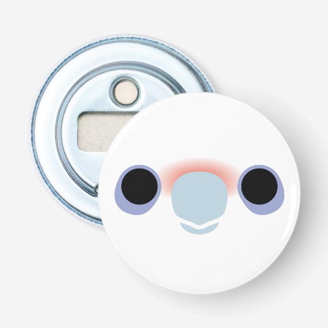 The face of a Little corella Bottle Opener (Front)