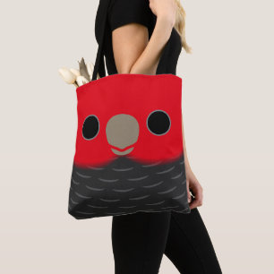 The face of a male Gang-gang cockatoo Tote Bag