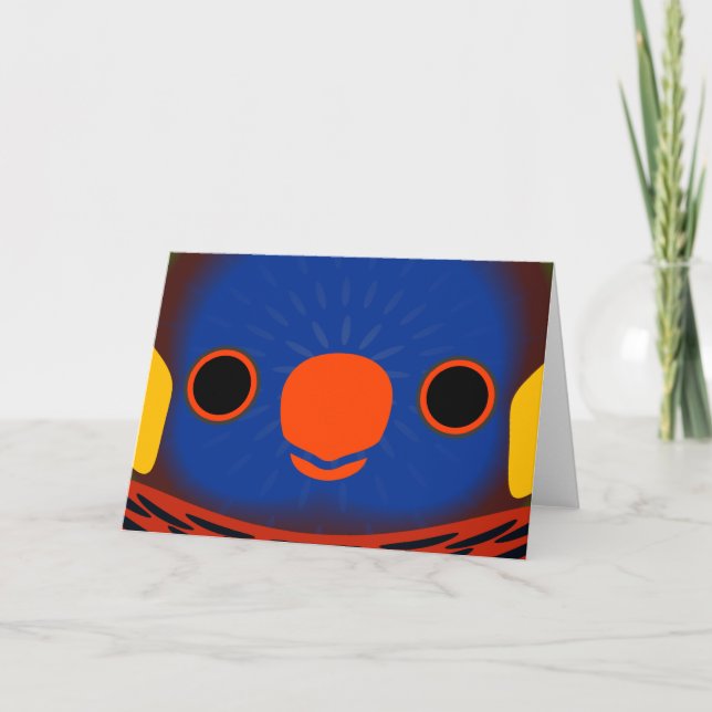 The face of a Massena's Lorikeet Card (Front)