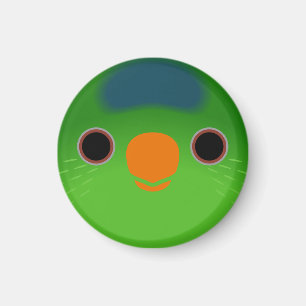The face of a Meek's lorikeet Magnet