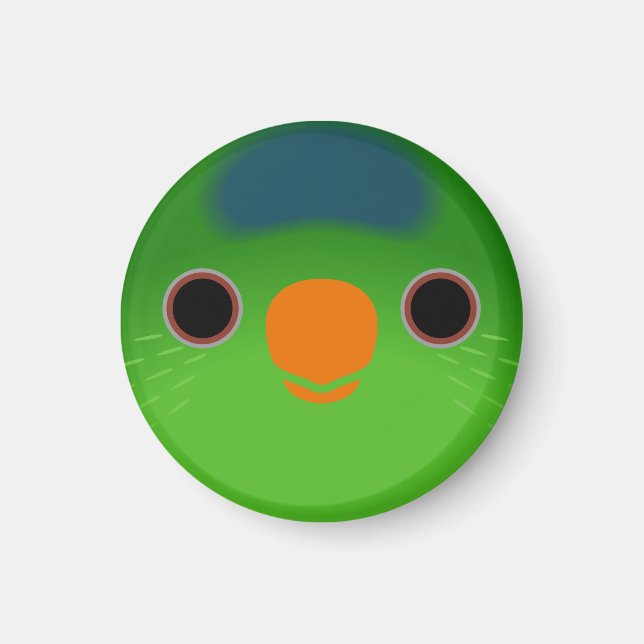 The face of a Meek's lorikeet Magnet (Front)
