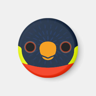 The face of a Mitchell's Lorikeet Magnet