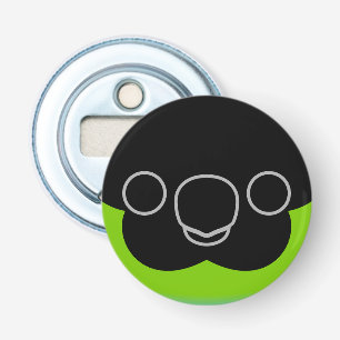 The face of a Nanday parakeet Bottle Opener
