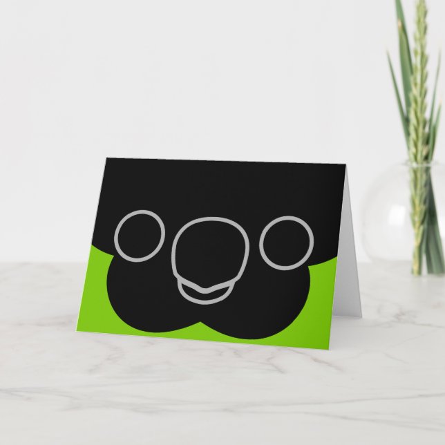 The face of a Nanday parakeet Card (Front)