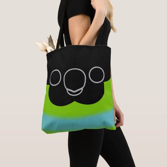 The face of a Nanday parakeet Tote Bag (Close Up)