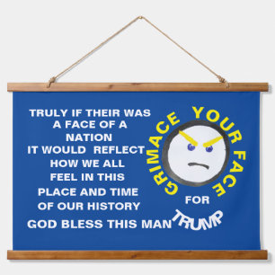 The face of a nation hanging tapestry