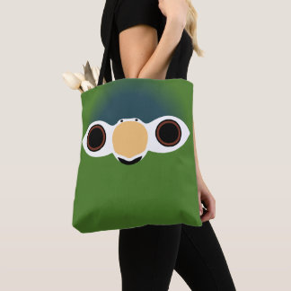 The face of a Noble Macaw Tote Bag