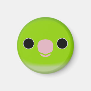 The face of a normal female Pacific parrotlet Magnet
