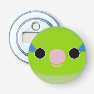 The face of a normal male Pacific parrotlet Bottle Opener