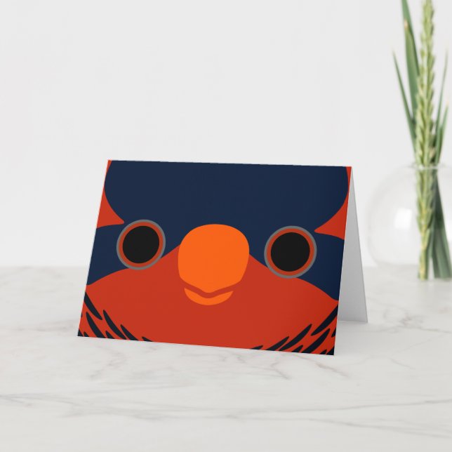 The face of a Ornate lorikeet Card (Front)