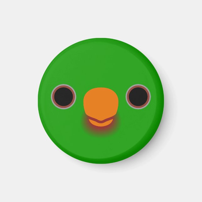 The face of a Palm lorikeet Magnet (Front)