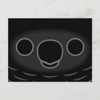 The face of a Pesquet's parrot Holiday Postcard