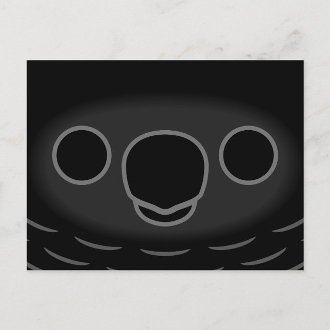 The face of a Pesquet's parrot Holiday Postcard (Front)