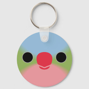 The face of a Princess Parrot Key Ring