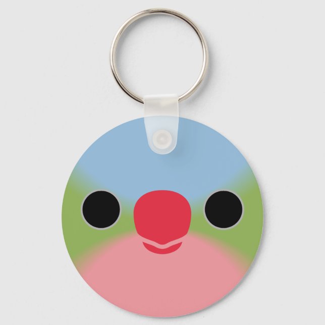 The face of a Princess Parrot Key Ring (Front)