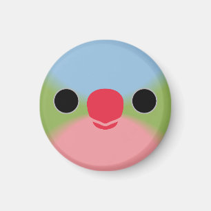 The face of a Princess Parrot Magnet