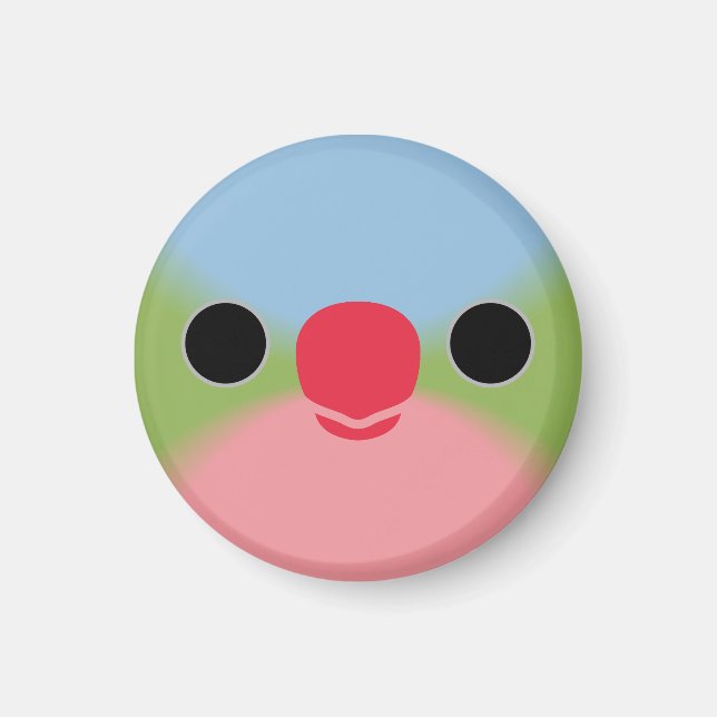 The face of a Princess Parrot Magnet (Front)