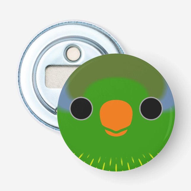 The face of a Pygmy lorikeet Bottle Opener (Front)