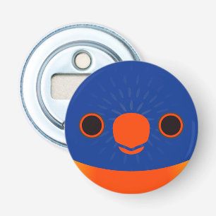 The face of a Rainbow Lorikeet Bottle Opener