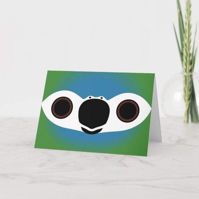 The face of a Red-bellied macaw Card (Front)